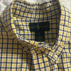 Boys Polo plaid button down